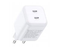 Ładowarka do smartfonów UGREEN Ładowarka sieciowa X526 45W GaN 2x USB-C biała